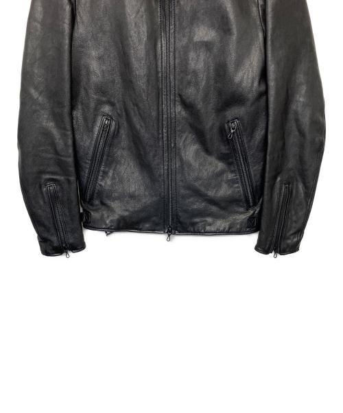 nano・universe（ナノ・ユニバース）nano・universe (ナノ・ユニバース) シングルライダースジャケット ブラック サイズ:Sの古着・服飾アイテム