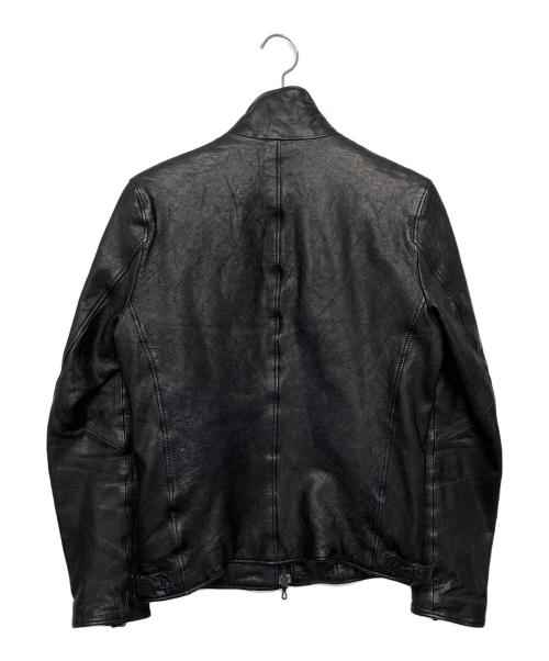 nano・universe（ナノ・ユニバース）nano・universe (ナノ・ユニバース) シングルライダースジャケット ブラック サイズ:Sの古着・服飾アイテム