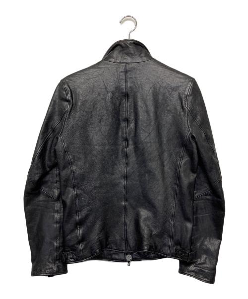 nano・universe（ナノ・ユニバース）nano・universe (ナノ・ユニバース) シングルライダースジャケット ブラック サイズ:Sの古着・服飾アイテム