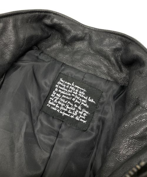 nano・universe（ナノ・ユニバース）nano・universe (ナノ・ユニバース) シングルライダースジャケット ブラック サイズ:Sの古着・服飾アイテム