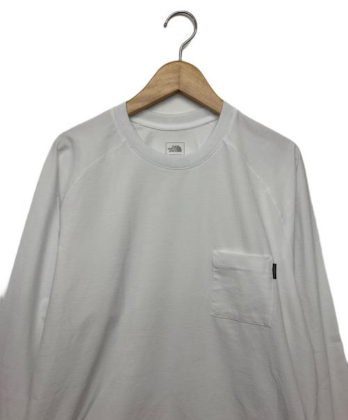 THE NORTH FACE（ザ ノース フェイス）THE NORTH FACE (ザ ノース フェイス) 長袖Tシャツ ホワイト サイズ:L　の古着・服飾アイテム