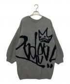 RODEO CROWNS WIDE BOWLロデオクラウンズワイドボウル）の古着「ニットワンピース」｜グレー