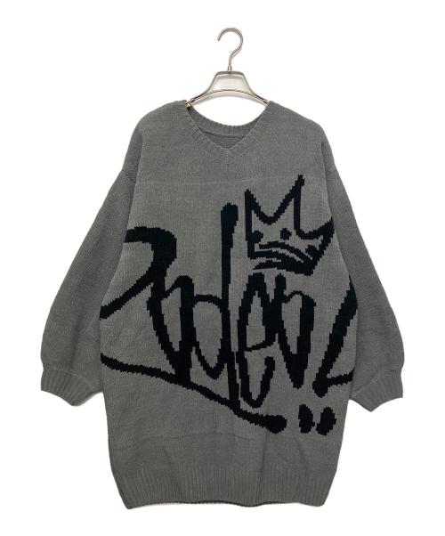 RODEO CROWNS WIDE BOWL（ロデオクラウンズワイドボウル）RODEO CROWNS WIDE BOWL (ロデオクラウンズワイドボウル) ニットワンピース グレー サイズ:FREE 未使用品の古着・服飾アイテム