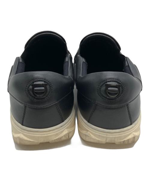 Salvatore Ferragamo（サルヴァトーレ フェラガモ）Salvatore Ferragamo (サルヴァトーレ フェラガモ) スリッポン ブラック サイズ:９　1/2の古着・服飾アイテム