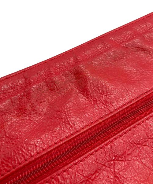 BALENCIAGA（バレンシアガ）BALENCIAGA (バレンシアガ) クラッチバッグ レッドの古着・服飾アイテム