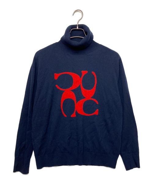 COACH（コーチ）COACH (コーチ) 薄手ニット ネイビー サイズ:Mの古着・服飾アイテム