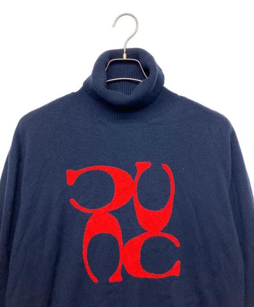 COACH（コーチ）COACH (コーチ) 薄手ニット ネイビー サイズ:Mの古着・服飾アイテム