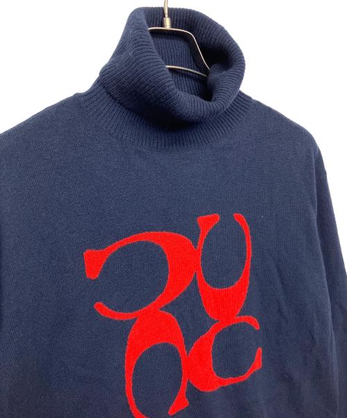 COACH（コーチ）COACH (コーチ) 薄手ニット ネイビー サイズ:Mの古着・服飾アイテム