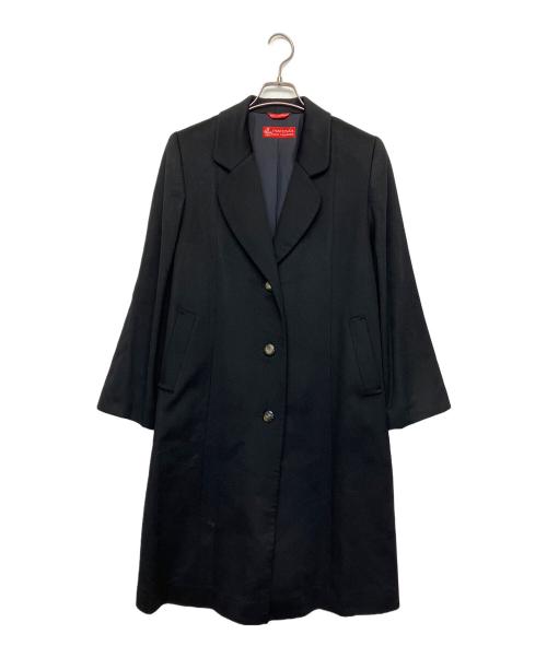 PIACENZA（ピアチェンツァ）PIACENZA (ピアチェンツァ) チェスターコート ブラック サイズ:Lの古着・服飾アイテム