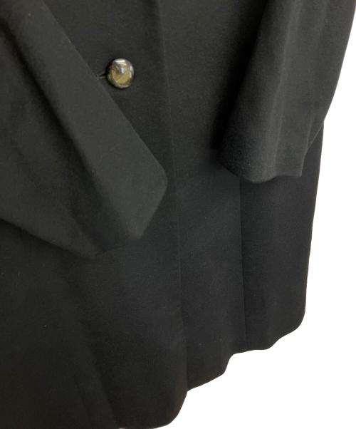 PIACENZA（ピアチェンツァ）PIACENZA (ピアチェンツァ) チェスターコート ブラック サイズ:Lの古着・服飾アイテム