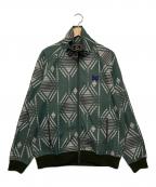 Needlesニードルズ）の古着「総柄トラックジャケット」｜グリーン