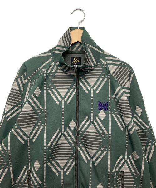 Needles（ニードルズ）Needles (ニードルズ) 総柄トラックジャケット グリーン サイズ:L　の古着・服飾アイテム