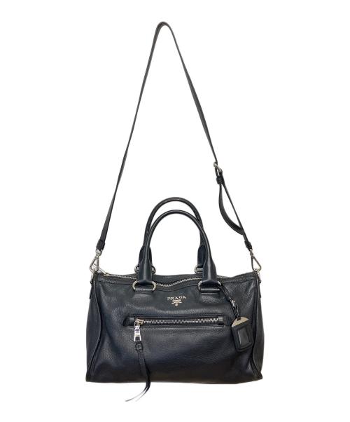 PRADA（プラダ）PRADA (プラダ) 2WAYバッグ ブラックの古着・服飾アイテム