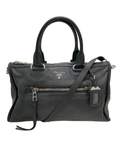 PRADA（プラダ）PRADA (プラダ) 2WAYバッグ ブラックの古着・服飾アイテム
