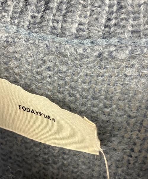 TODAYFUL（トゥデイフル）TODAYFUL (トゥデイフル) 厚手ニット　キッドモヘアニット スカイブルー サイズ:FREEの古着・服飾アイテム