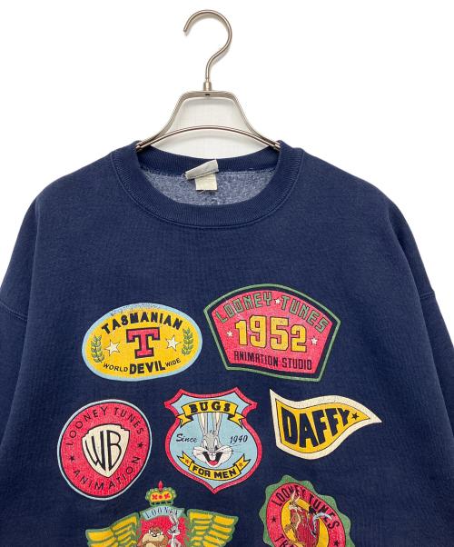 ACME CLOTHING（アクメクロージング）ACME CLOTHING (アクメクロージング) ルーニーテューンズ/90ｓ　ロゴスウェット ネイビー サイズ:不明の古着・服飾アイテム