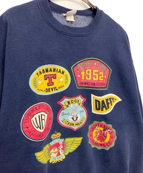 ACME CLOTHING（アクメクロージング）ACME CLOTHING (アクメクロージング) ルーニーテューンズ/90ｓ　ロゴスウェット ネイビー サイズ:不明の古着・服飾アイテム