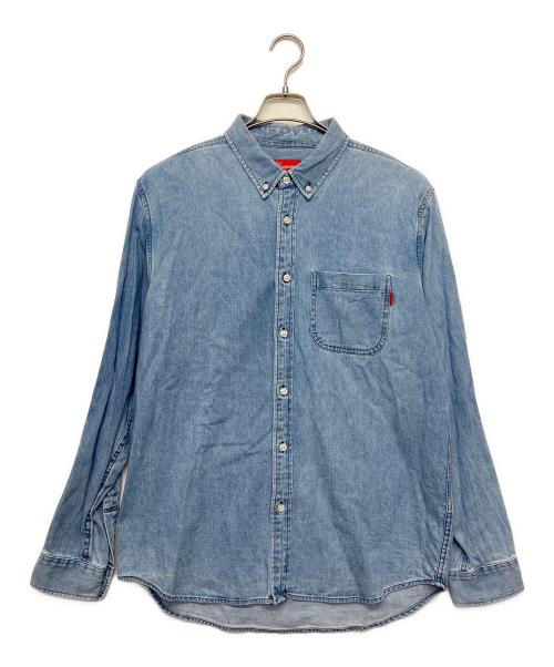 SUPREME（シュプリーム）SUPREME (シュプリーム) デニムシャツ バックプリント スカイブルー サイズ:L　の古着・服飾アイテム