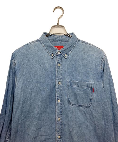 SUPREME（シュプリーム）SUPREME (シュプリーム) デニムシャツ バックプリント スカイブルー サイズ:L　の古着・服飾アイテム