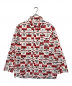 Hysteric Glamourヒステリックグラマー）の古着「長袖シャツ」｜ホワイト×レッド