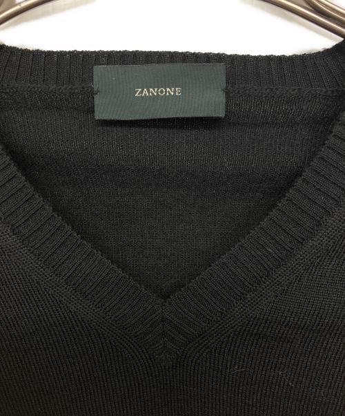 Zanone（ザノーネ）Zanone (ザノーネ) 薄手ニット ブラック サイズ:44の古着・服飾アイテム