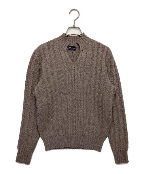 Drumohr（ドルモア）Drumohr (ドルモア) 厚手ニット ブラウン サイズ:44の古着・服飾アイテム