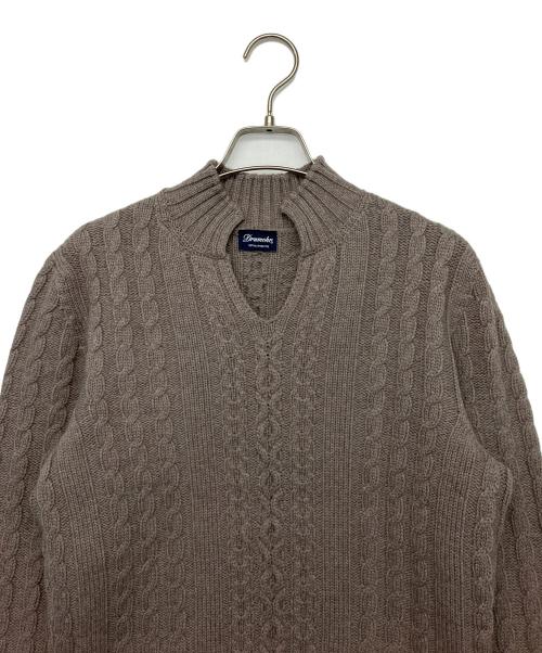 Drumohr（ドルモア）Drumohr (ドルモア) 厚手ニット ブラウン サイズ:44の古着・服飾アイテム