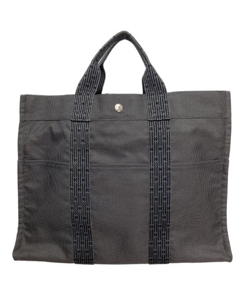 HERMES（エルメス）HERMES (エルメス) フールトゥMM キャンバストートバッグ グレーの古着・服飾アイテム