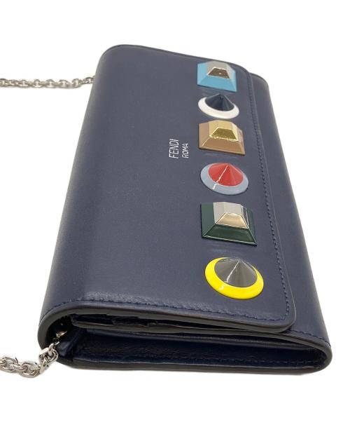 FENDI（フェンディ）FENDI (フェンディ) チェーンウォレット ネイビーの古着・服飾アイテム