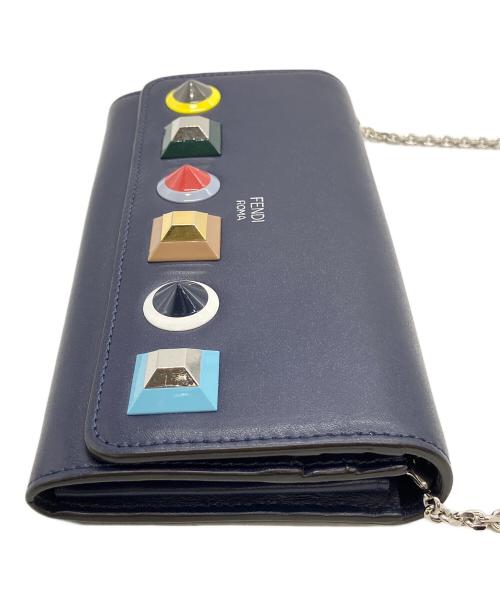 FENDI（フェンディ）FENDI (フェンディ) チェーンウォレット ネイビーの古着・服飾アイテム