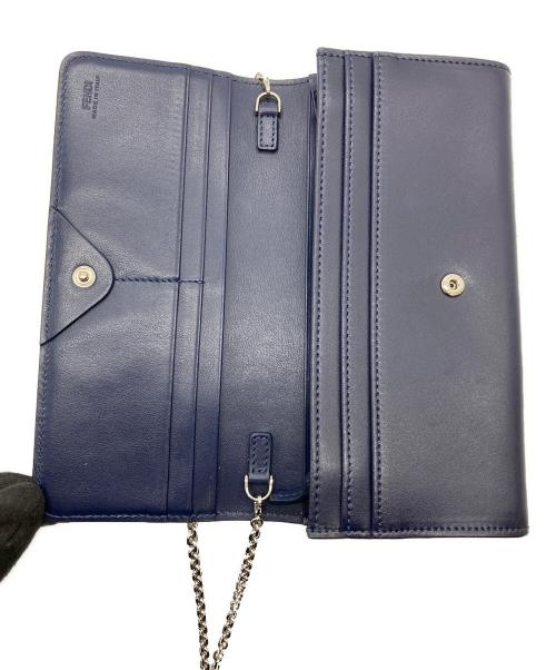 FENDI（フェンディ）FENDI (フェンディ) チェーンウォレット ネイビーの古着・服飾アイテム