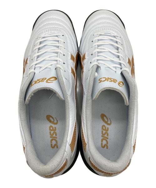 asics（アシックス）asics (アシックス) フットサルシューズ ホワイト サイズ:25cmの古着・服飾アイテム