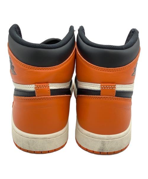 NIKE（ナイキ）NIKE (ナイキ) AIR JORDAN1 High OG スニーカー ブラック×オレンジ サイズ:27cmの古着・服飾アイテム