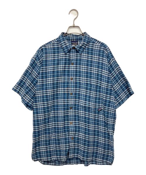 Patagonia（パタゴニア）Patagonia (パタゴニア) 半袖シャツ ブルー サイズ:Mの古着・服飾アイテム
