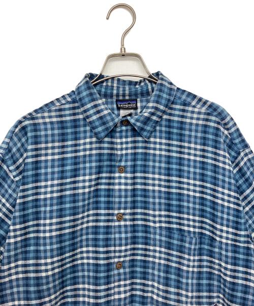 Patagonia（パタゴニア）Patagonia (パタゴニア) 半袖シャツ ブルー サイズ:Mの古着・服飾アイテム