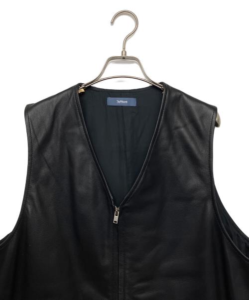 TapWater（タップウォーター）TapWater (タップウォーター) レザーベスト ブラック サイズ:Lの古着・服飾アイテム