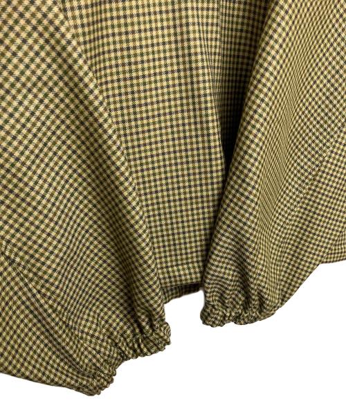 078CITY（078CITY）078CITY (078CITY) ハーフジッププルオーバーブルゾン ベージュ×グリーン サイズ:Lの古着・服飾アイテム