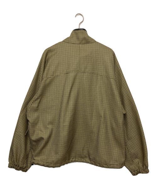 078CITY（078CITY）078CITY (078CITY) ハーフジッププルオーバーブルゾン ベージュ×グリーン サイズ:Lの古着・服飾アイテム