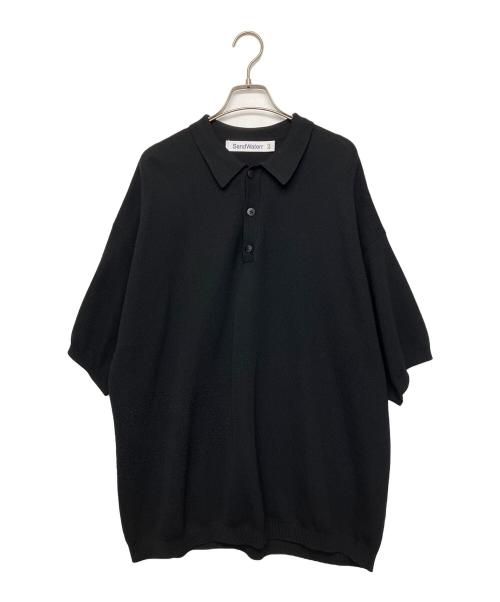 SandWaterr（サンドウォーター）SANDWATERR (サンドウォーター) 半袖ニット ブラック サイズ:2の古着・服飾アイテム