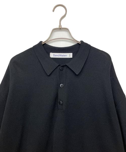SandWaterr（サンドウォーター）SANDWATERR (サンドウォーター) 半袖ニット ブラック サイズ:2の古着・服飾アイテム