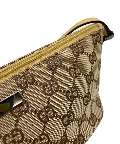 GUCCI（グッチ）GUCCI (グッチ) GG ハンドバッグ ベージュ×イエローの古着・服飾アイテム