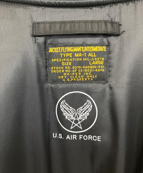 waiper（ワイパー）WAIPER (ワイパー) MA-1ジャケット ブラック サイズ:Lの古着・服飾アイテム