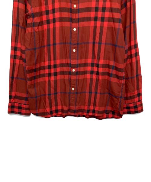 BURBERRY LONDON（バーバリーロンドン）BURBERRY LONDON (バーバリーロンドン) 長袖シャツ レッド サイズ:XXLの古着・服飾アイテム
