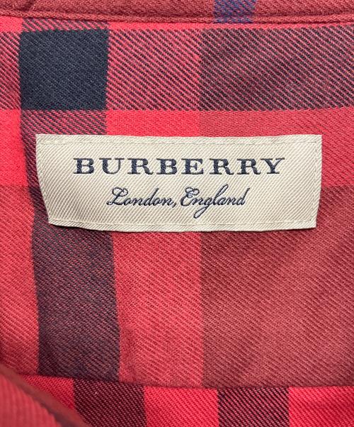 BURBERRY LONDON（バーバリーロンドン）BURBERRY LONDON (バーバリーロンドン) 長袖シャツ レッド サイズ:XXLの古着・服飾アイテム