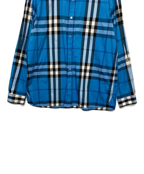 BURBERRY LONDON（バーバリーロンドン）BURBERRY LONDON (バーバリーロンドン) ノバチェック　長袖シャツ ブルー サイズ:XXLの古着・服飾アイテム