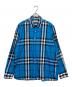 BURBERRY LONDON（バーバリーロンドン）の古着「ノバチェック　長袖シャツ」｜ブルー