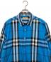 BURBERRY LONDON (バーバリーロンドン) ノバチェック　長袖シャツ ブルー サイズ:XXL：12000円