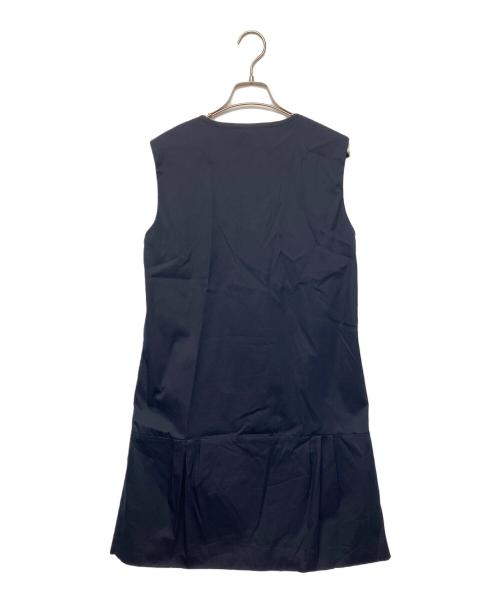 MIU MIU（ミュウミュウ）MIU MIU (ミュウミュウ) ノースリーブワンピース ネイビー サイズ:42の古着・服飾アイテム