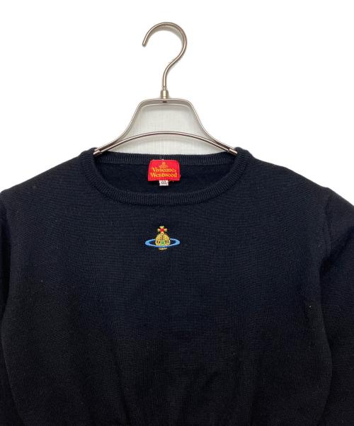 Vivienne Westwood（ヴィヴィアンウエストウッド）Vivienne Westwood (ヴィヴィアンウエストウッド) 薄手ニット ブラック サイズ:40の古着・服飾アイテム