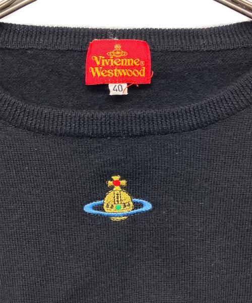Vivienne Westwood（ヴィヴィアンウエストウッド）Vivienne Westwood (ヴィヴィアンウエストウッド) 薄手ニット ブラック サイズ:40の古着・服飾アイテム